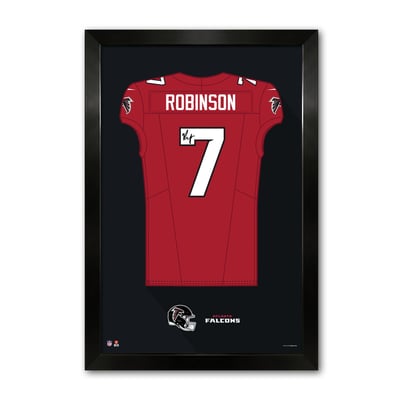 Bijan Robinson Atlanta Falcons 27" x 39" Framed Jersey Art Print